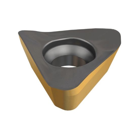 Picture of ISCAR HM390TPKT1003PDR IC5400 Milling Insert Triangle 0.031 Corner Radius TiCN + Al2O3 + TiN