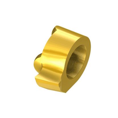 Picture of ISCAR GIQR 11-B18-0.15 IC528 Grooving,Groove Turning Insert 0.006 Corner Radius 0.098 Wide TiCN + TiN