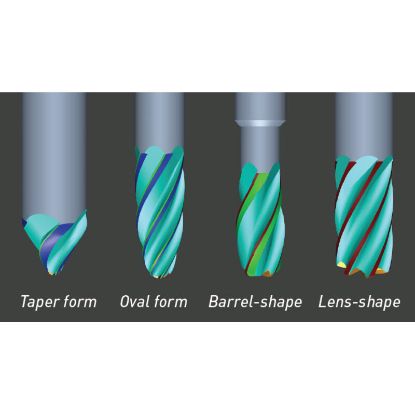 Picture of LMT FETTE 2647625 DIA 3/8 SH 0.3750 LOC 0.8750 OAL 3.00 End Mill Barrel Form Carbide AlTiN Single End Carbide Barrel0.0800 2.03MM SWIFT Carb