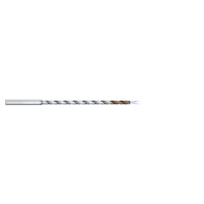 Picture of MIKRON 2.CD.200320.IC Carbide Drill Coolant Thru 140° 0.126 Diameter Cylindrical 0.236 4.720 OAL 2 Flute 20.0XD