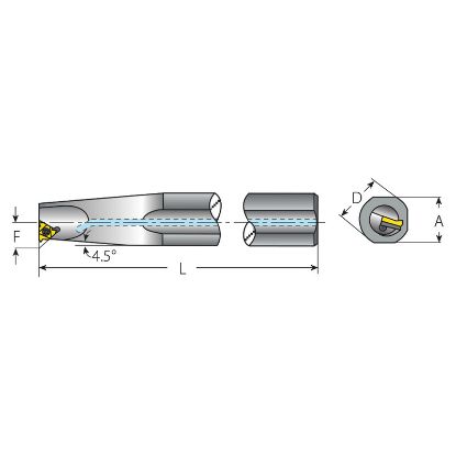 Picture of VARDEX AVRC200-5OIL Boring Bar Iso Thread