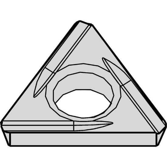 Picture of WIDIA/KENNAMETAL TPHH322R CG5 Insert Triangle TiN 0.031 Corner Radius
