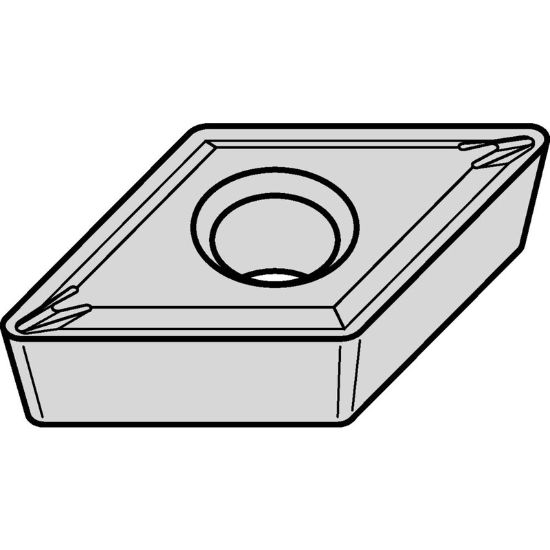 Picture of WIDIA/KENNAMETAL DCMT32.511P TN10P Insert 55.0° TiN + TiCN + Al2O3 0.016 Corner Radius