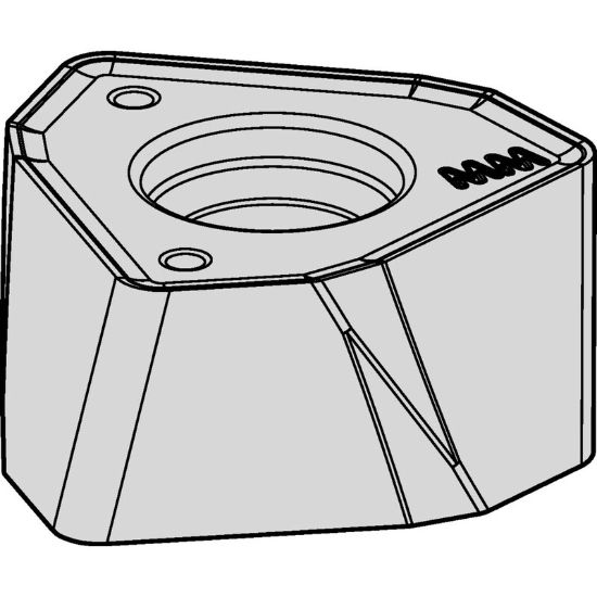 Picture of WIDIA/KENNAMETAL WOEJ120712SRMM WP35CM Milling Insert Trigon TiN + TiCN + Al2O3 0.050 Corner Radius