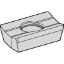 Picture of WIDIA/KENNAMETAL XPHT160425 WP40Powder Metal Milling Insert Paralelagram AlCrN + TiAlN 0.098 Corner Radius