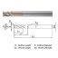 Picture of WIDIN WR51216010150 DIA 16MM SH 0.6299 LOC 0.7874 OAL 5.9055 End Mill Standard Flute Standard Helix Carbide AlTiN Single End Corner Radius 0.0394 1.00MM WINNER