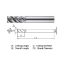 Picture of WIDIN XCC504120 DIA 12MM SH 0.4724 LOC 1.1811 OAL 2.9528 End Mill Standard Flute High Helix Carbide TiAlN Single End 45.0° Chamfer X-STAR