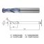 Picture of WIDIN ZR5122005 DIA 20MM SH 0.7874 LOC 1.7717 OAL 4.3307 End Mill Standard Flute Standard Helix Carbide AlTiN Single End Corner Radius 0.0197 0.50MM Z-CLASSIC