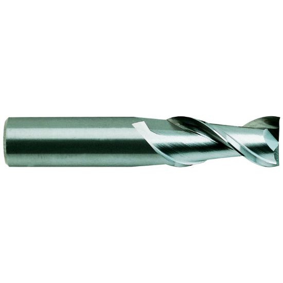 Picture of YG-1 02598TC DIA 3/4 SH 0.7500 LOC 2.2500 OAL 5.00 End Mill Standard Flute Standard Helix Carbide TiCN Single End Square Sharp Carbide End Mill