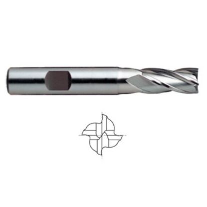 Picture of YG-1 7540 DIA 1 SH 1.00 LOC 2.00 OAL 4.50 End Mill Standard Flute Standard Helix Powder Metal Uncoated Single End Square Sharp ASP
