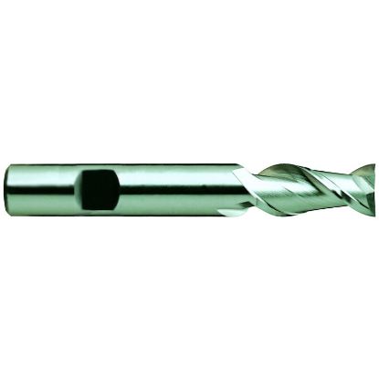 Picture of YG-1 17051 DIA 5/16 SH 0.3750 LOC 0.7500 OAL 2.50 End Mill Standard Flute Standard Helix HSS Uncoated Single End Square Sharp General Purpose