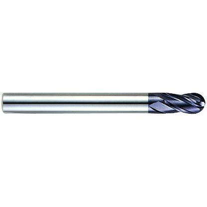 Picture of YG-1 93350 DIA 20MM SH 0.7874 LOC 1.4961 OAL 6.2992 End Mill Standard Flute Standard Helix Carbide TiAlN Single End Ball Nose X-Power