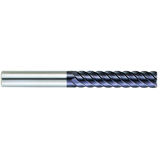 Picture of YG-1 99670 DIA 5/8 SH 0.6250 LOC 2.6250 OAL 5.1250 End Mill Standard Flute High Helix Carbide TiAlN Single End Square Sharp X-Power