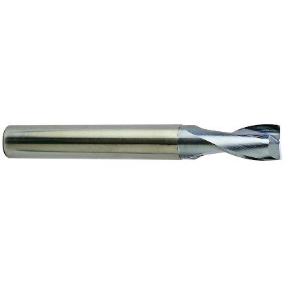 Picture of YG-1 EG930020 DIA 2MM SH 0.0787 LOC 0.1181 OAL 1.5748 End Mill Standard Flute Standard Helix Carbide TiCN Single End Corner Radius 0.0079 0.20MM Alu-Power End Mill