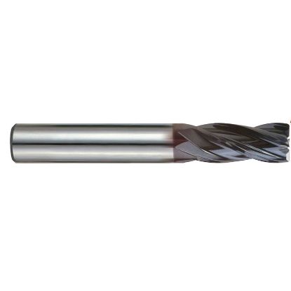 Picture of YG-1 EMD59064 DIA 1 SH 1.00 LOC 1.00 OAL 4.00 End Mill Standard Flute Variable Helix Carbide TiAlN Single End Corner Radius 0.0350 0.89MM V7 Mill