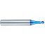 Picture of YG-1 G8A54908 DIA 1.50MM SH 0.2362 LOC 0.0591 OAL 1.968 End Mill Standard Helix Standard Helix Carbide TiAlN Single End Ball Nose X-5070 End Mill