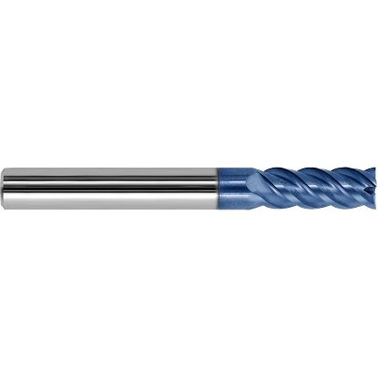 Picture of ZCC GM-4E-3/8 KMG303 DIA 3/8 SH 0.3750 LOC 1.1250 OAL 3.00 End Mill Standard Flute Variable Helix Carbide TiAlN Single End Square Sharp