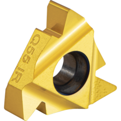 Picture of CARMEX 27IRQ55P25C Threading Insert 4.00TPI - 4.50TPI 6.35MM - 5.64MM 55.0° Internal Right TiN ISO 27