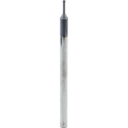 Picture of CARMEX MTS06024C9 0.5 ISO-L Thread Mill 0.09 Dia 0.50MM 0.37 Neck 4.10 OAL 3 Flute Coolant 3xD1 Internal AlTiN