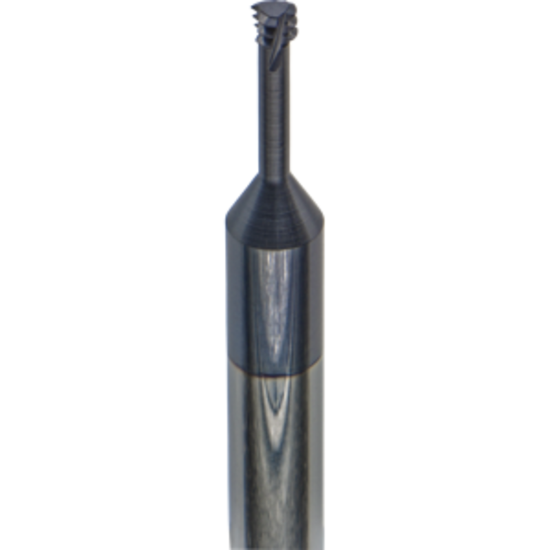 Picture of CARMEX MTS0250C49 32 UN Thread Mill 0.12 Dia 32.00TPI 0.49 Neck 2.50 OAL 3 Flute 3xD1 Internal AlTiN