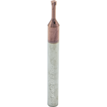 Picture of CARMEX MTSB 06032 D8 0.7 ISO Thread Mill 0.12 Dia 0.70MM 0.34 Neck 2.30 OAL 4 Flute 2xD1 Internal AlTiN