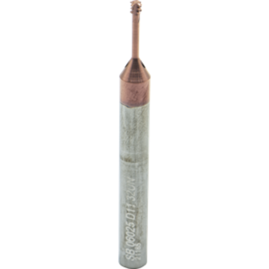 Picture of CARMEX MTSB 06025 D11 32 UN Thread Mill 0.10 Dia 32.00TPI 0.44 Neck 2.30 OAL 4 Flute 3xD1 Internal AlTiN