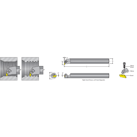 Picture of DORIAN S16T-NEL-3 Boring Bar Top Notch Type Boring Bar 1.000 Shank 12.00 OAL
