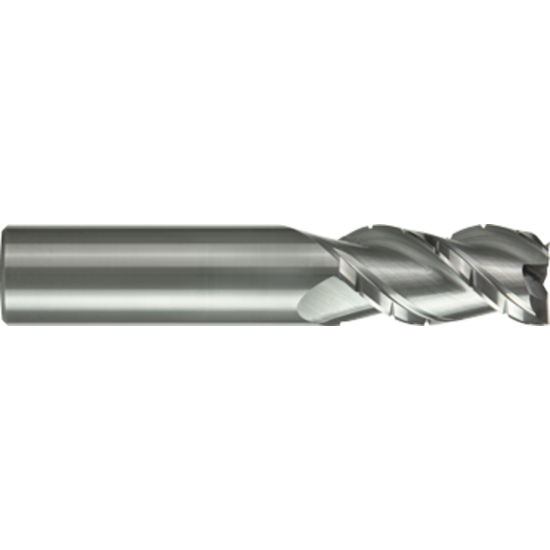 Picture of GORILLA MILL GMACB1600MMR3100ZrN	 DIA 16MM SH 0.6299 LOC 1.2598 OAL 3.5039 End Mill Carbide ZrN Single End Corner Radius 0.0394 1.00MM SILVERBack CHIMPBREAKER
