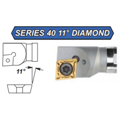 Picture of INTERNAL Tool 40-1240 Turning Boring Bar 80.0° Insert Replacable Head 0.625 0.688 Min Bore