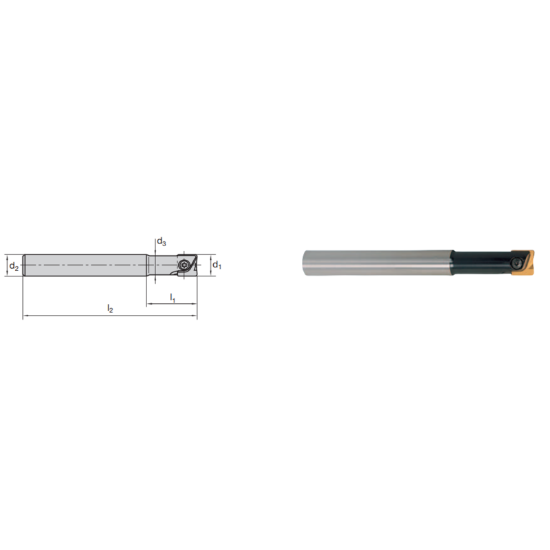 Picture of LMT FETTE EBG V0500A0500 130N Milling Back Draft Milling Cutter 0.500 Cutter Diameter