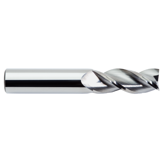 Picture of M.A. FORD 13810004R.190 DIA 1 SH 1.00 LOC 2.50 OAL 5.00 End Mill Standard Flute Standard Helix Carbide Uncoated Single End Corner Radius 0.1900 4.83MM TuffCut® X-AL
