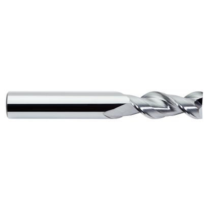 Picture of M.A. FORD 13650007R.190 DIA 1/2 SH 0.50 LOC 2.50 OAL 5.00 End Mill Standard Flute High Helix Carbide Uncoated Single End Corner Radius 0.1900 4.83MM TuffCut® AL