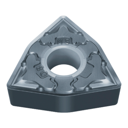Picture of MITSUBISHI WNMG433MS MP9005 Turning Insert Trigon Carbide 0.047 Radius