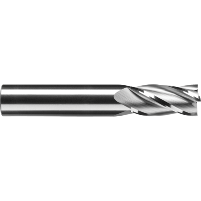 Picture of ROBBJACK C1-401-04 DIA 1/8 SH 0.1250 LOC 0.50 OAL 1.50 End Mill Standard Flute Standard Helix Carbide Uncoated Single End Square Sharp