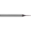 Picture of ROBBJACK MDM-204-03 DIA 3MM SH 0.2362 LOC 0.1181 OAL 2.9528 End Mill Standard Flute Standard Helix Carbide Uncoated Single End Ball Nose