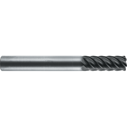 Picture of ROBBJACK MHM-602-12 DIA 12MM SH 0.4724 LOC 1.1811 OAL 3.9370 End Mill Standard Flute High Helix Carbide Uncoated Single End Corner Radius 0.0394 1.00MM