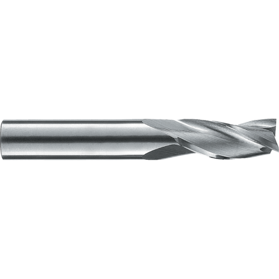 Picture of ROBBJACK NR-303-20 DIA 5/8 SH 0.6250 LOC 1.2500 OAL 3.50 End Mill Standard Flute Standard Helix Carbide Uncoated Single End Square Sharp