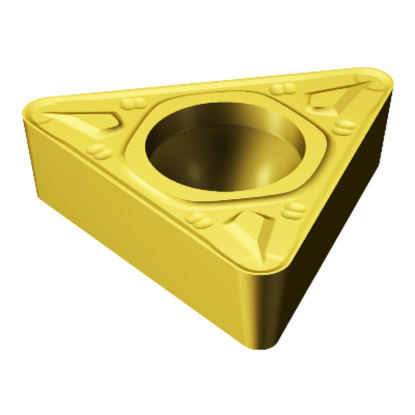 Picture of SANDVIK TCMT 222-MR 2025 Turning Insert Triangle TiCN + Al2O3 + TiN Carbide 0.031 Corner Radius