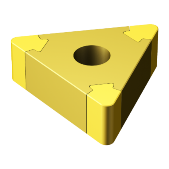 Picture of SANDVIK TNGA331S0330A 7015 Turning Insert Triangle TiN CBN 0.016 Corner Radius