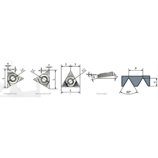 Picture of XACTFORM 16NL 20 UN K27C Insert Iso Thread Full Profile TiAlN 20.00TPI UN