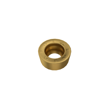 Picture of YG-1 RCMT 10T3M0 YG801 Turning Insert Round TiAlN Carbide 0.196 Corner Radius